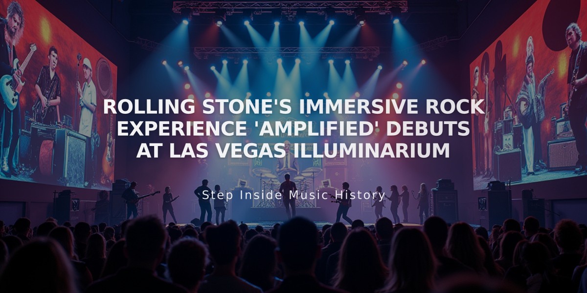 Rolling Stone's Immersive Rock Experience 'Amplified' Debuts at Las Vegas Illuminarium