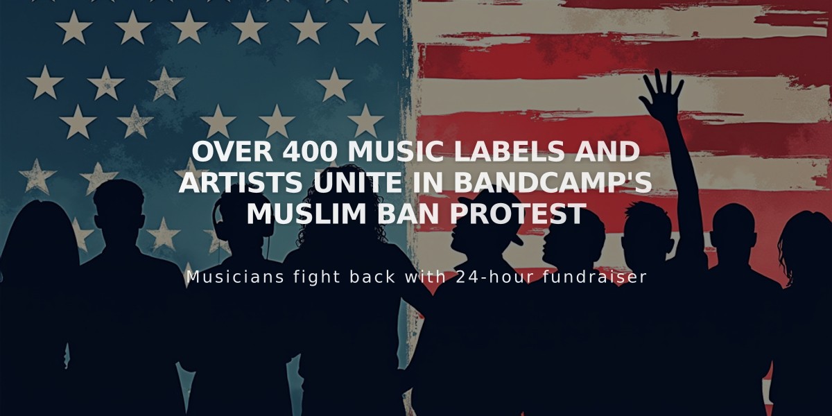 Over 400 Music Labels and Artists Unite in Bandcamp's Muslim Ban Protest