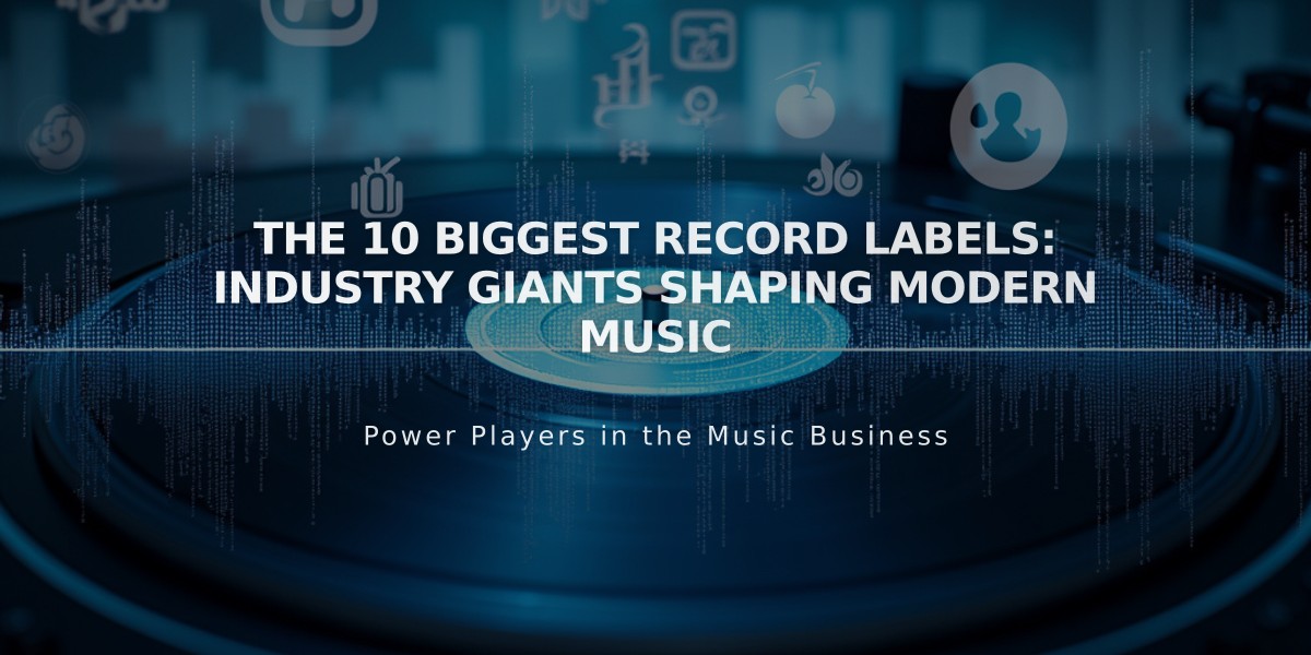 The 10 Biggest Record Labels: Industry Giants Shaping Modern Music