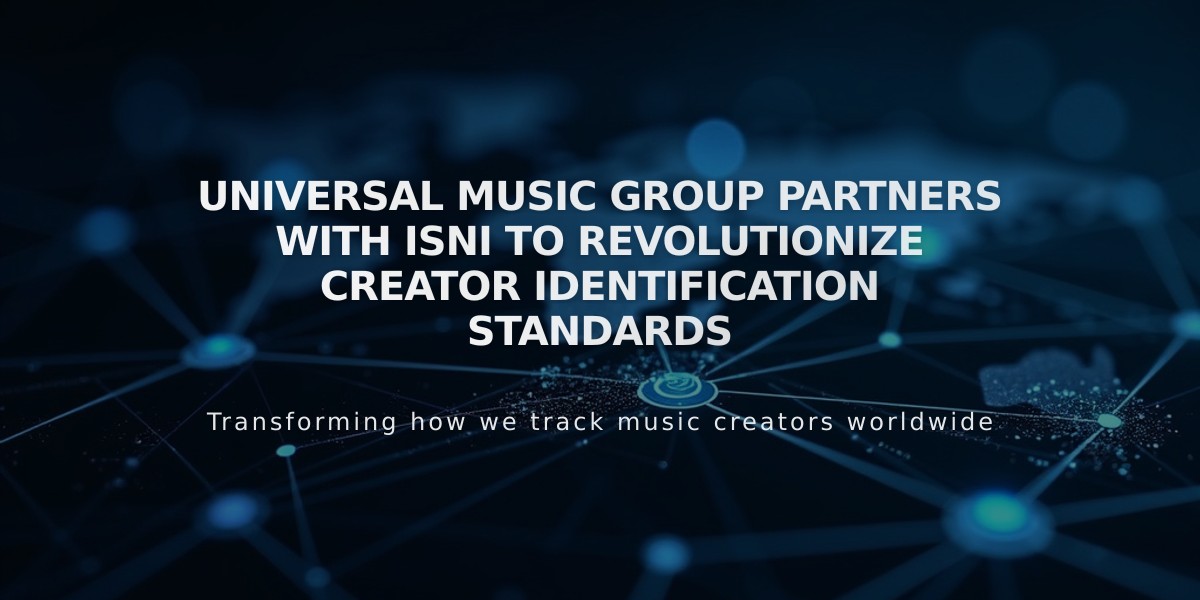 Universal Music Group Partners with ISNI to Revolutionize Creator Identification Standards