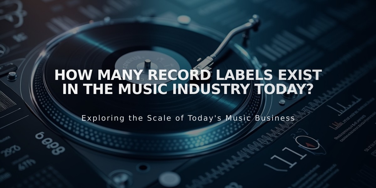 How Many Record Labels Exist in the Music Industry Today?