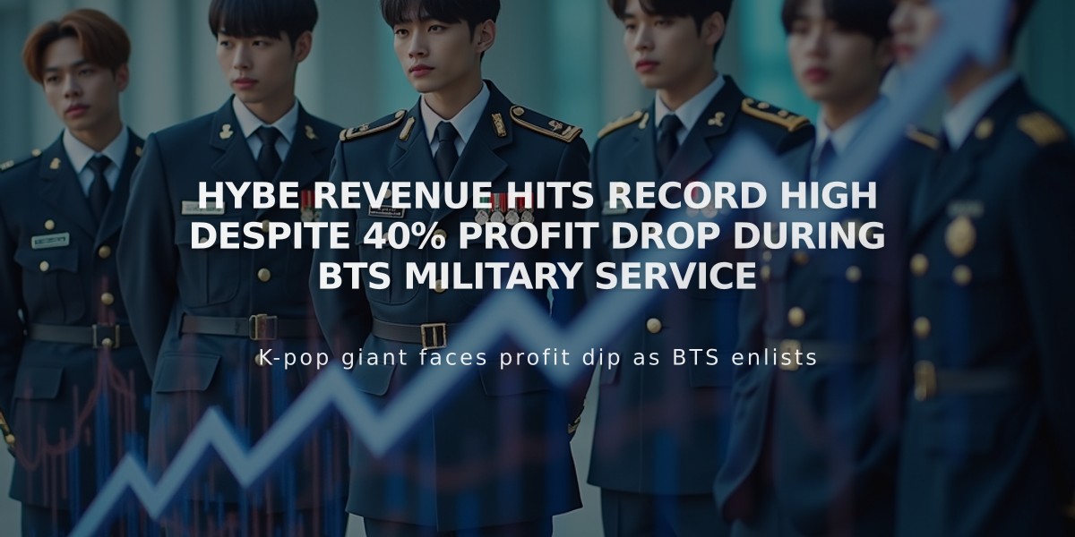 Hybe Revenue Hits Record High Despite 40% Profit Drop During BTS Military Service