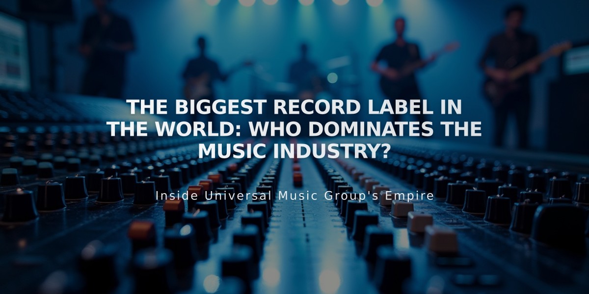 The Biggest Record Label in the World: Who Dominates the Music Industry?