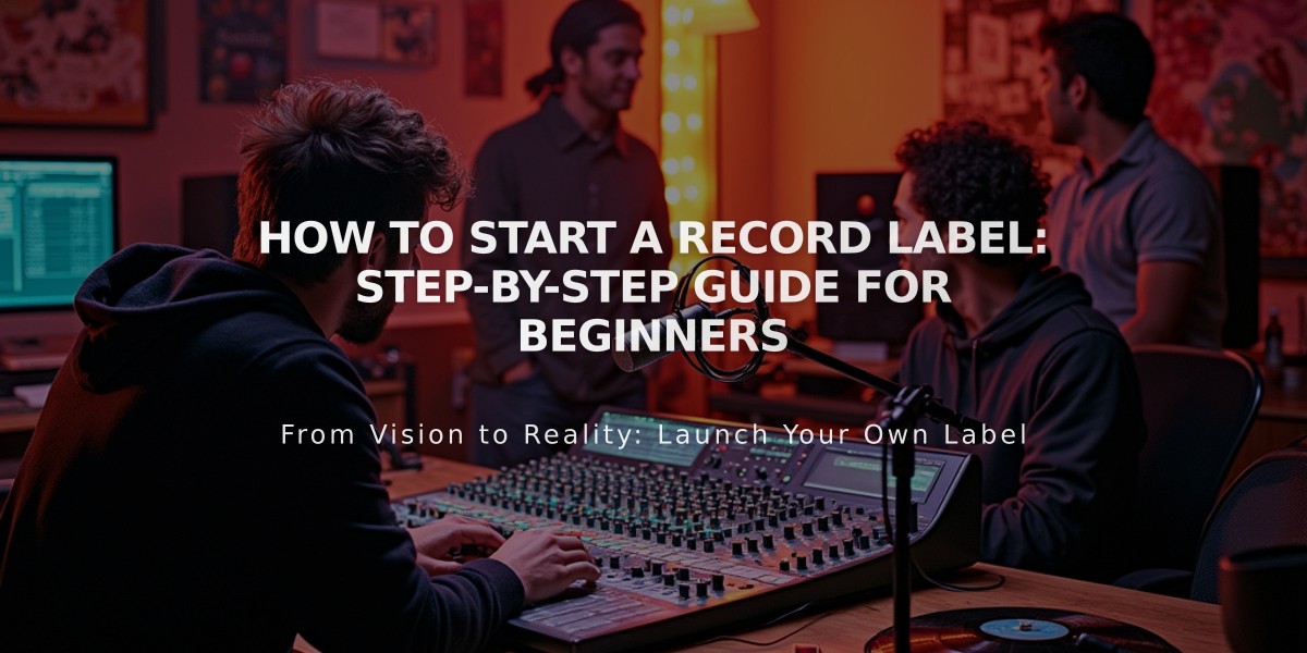 How to Start a Record Label: Step-by-Step Guide for Beginners