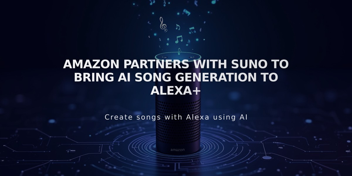 Amazon Partners With Suno to Bring AI Song Generation to Alexa+