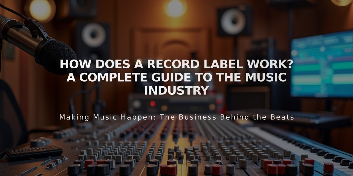 How Does a Record Label Work? A Complete Guide to the Music Industry