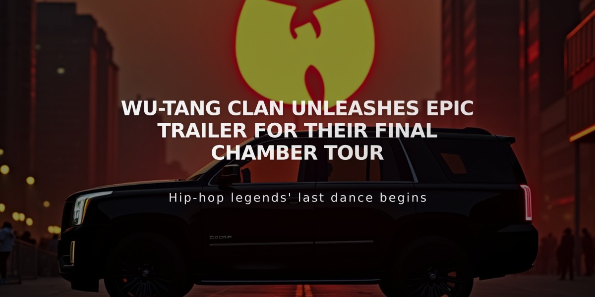 Wu-Tang Clan Unleashes Epic Trailer for Their Final Chamber Tour