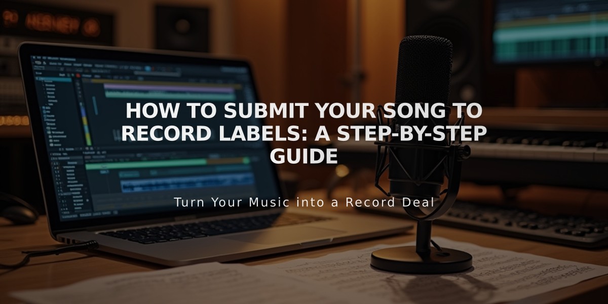 How to Submit Your Song to Record Labels: A Step-by-Step Guide