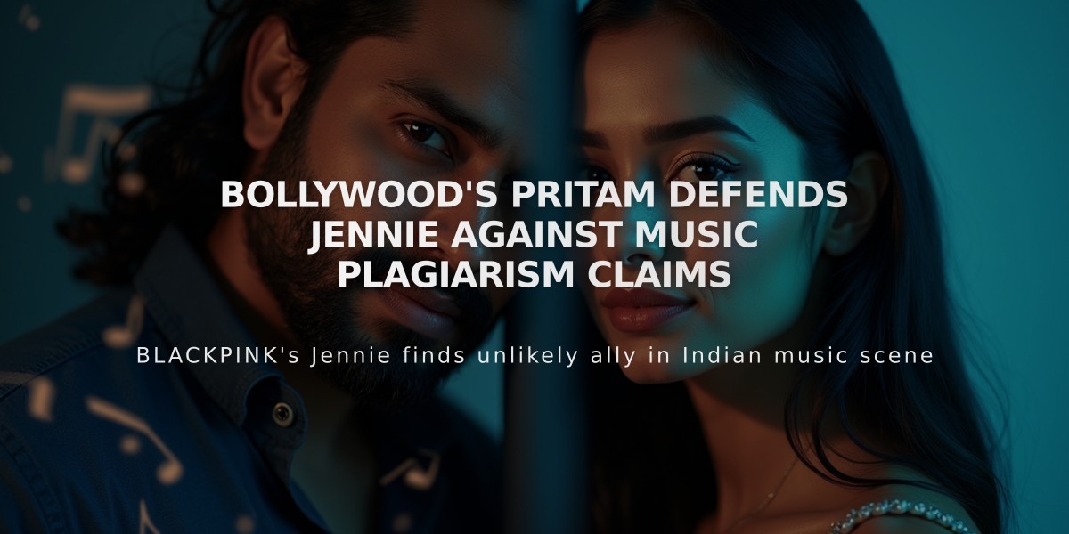 Bollywood's Pritam Defends Jennie Against Music Plagiarism Claims