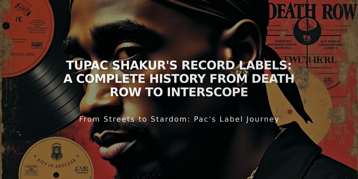 Tupac Shakur's Record Labels: A Complete History from Death Row to Interscope