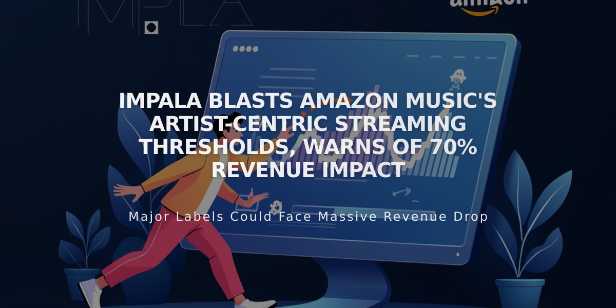 IMPALA Blasts Amazon Music's Artist-Centric Streaming Thresholds, Warns of 70% Revenue Impact